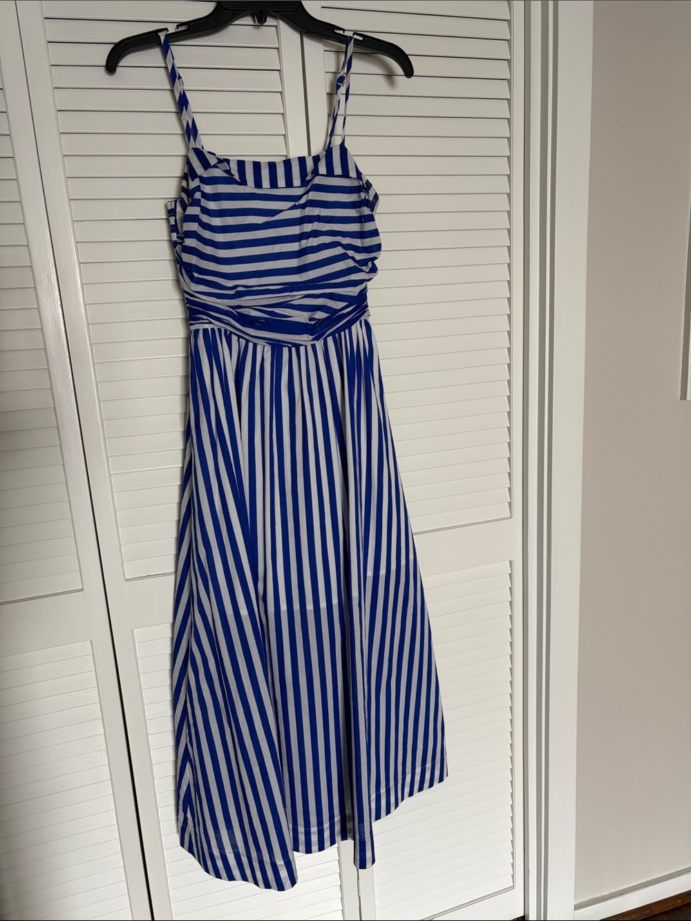 Pinch Blue and White Striped Midi Dress
